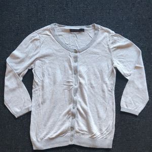 THE LIMITED long sleeve button up sweater.